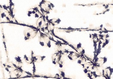 Bitki kompozisyon sanat illüstrasyon