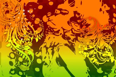 soyut renk tasarımı sanat illüstrasyonu