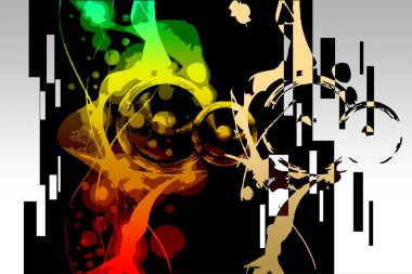 soyut renk tasarımı sanat illüstrasyonu