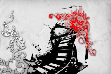 music abstract color design art illustration