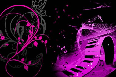 music abstract color design art illustration