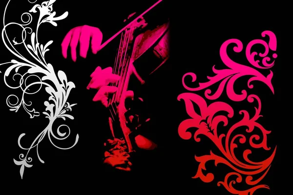 Musica astratto colore design arte illustrazione — Foto Stock