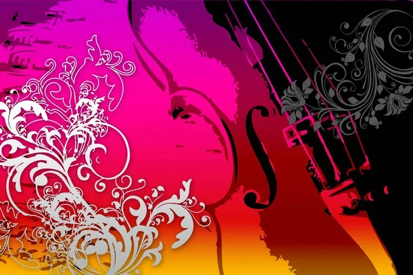 Musica astratto colore design arte illustrazione — Foto Stock