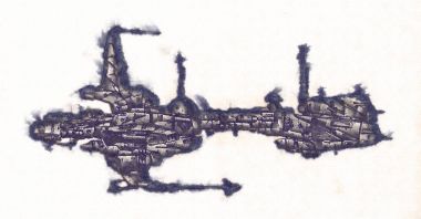 Uzay gemisi roket Doodle sanat illüstrasyon