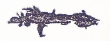 Uzay gemisi roket Doodle sanat illüstrasyon