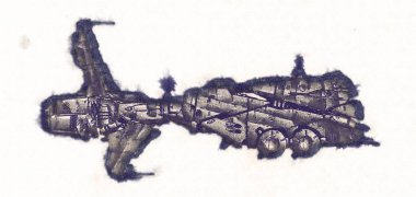 Uzay gemisi roket Doodle sanat illüstrasyon