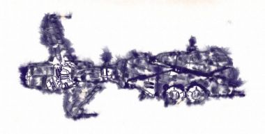 Uzay gemisi roket Doodle sanat illüstrasyon