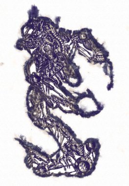 Antika bir cyborg - sanat illüstrasyon portresi