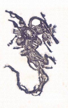 Antika bir cyborg - sanat illüstrasyon portresi