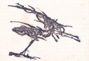 Antika bir cyborg - sanat illüstrasyon portresi