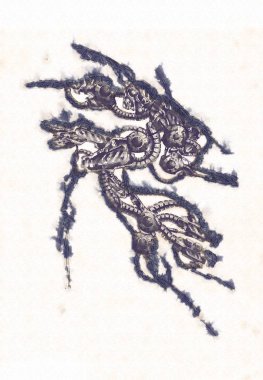 Antika bir cyborg - sanat illüstrasyon portresi