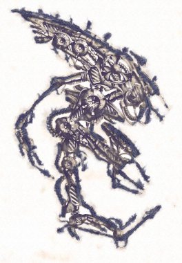 Antika bir cyborg - sanat illüstrasyon portresi