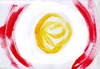 çok renkli akrilik boya doku soyut çizim