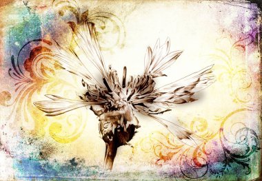 Çiçek Çizim sanat illüstrasyon