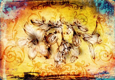 Çiçek Çizim sanat illüstrasyon