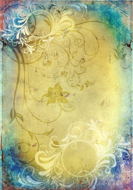 metin veya resim için alanı olan grunge arkaplanı