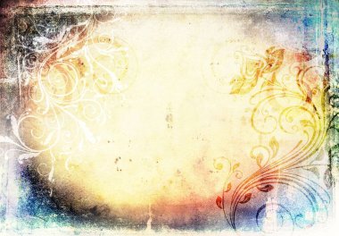 metin veya resim için alanı olan grunge arkaplanı