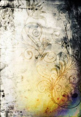 metin veya resim için alanı olan grunge arkaplanı