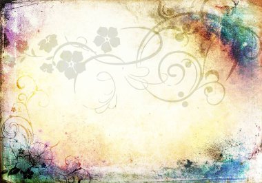 metin veya resim için alanı olan grunge arkaplanı