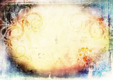 metin veya resim için alanı olan grunge arkaplanı