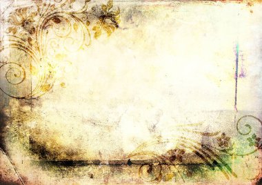 metin veya resim için alanı olan grunge arkaplanı