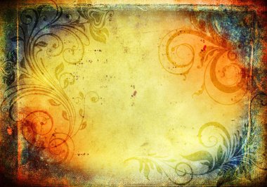 metin veya resim için alanı olan grunge arkaplanı