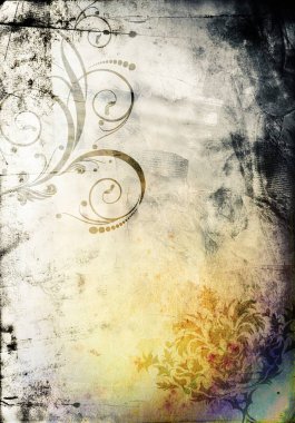 metin veya resim için alanı olan grunge arkaplanı