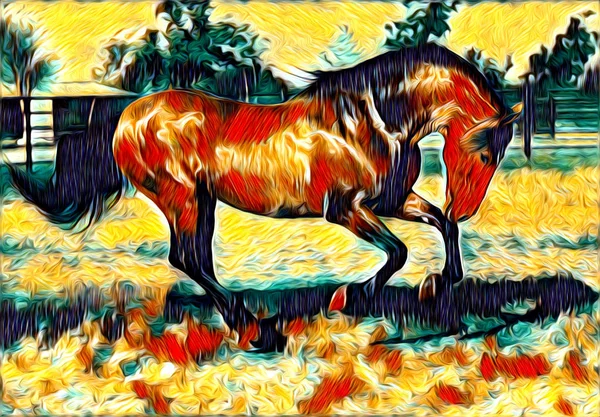 serbest el at Sanat illüstrasyon boya