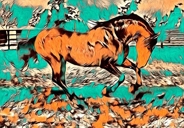 serbest el at Sanat illüstrasyon boya