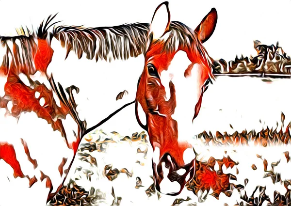 serbest el at Sanat illüstrasyon boya