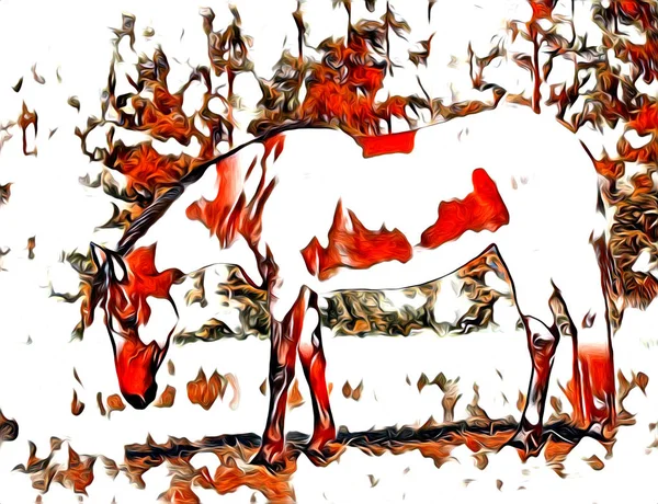 serbest el at Sanat illüstrasyon boya