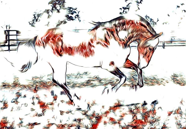 serbest el at Sanat illüstrasyon boya