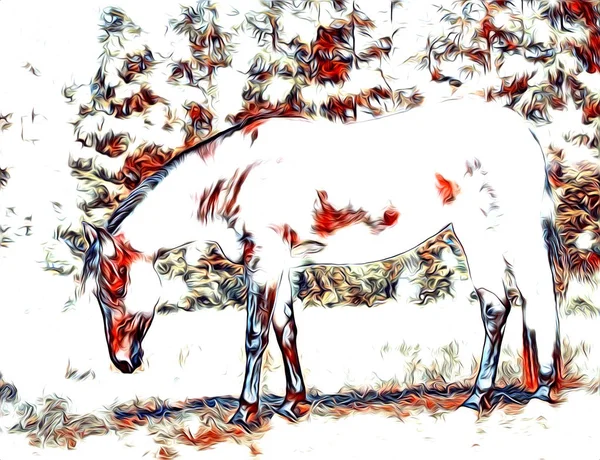 serbest el at Sanat illüstrasyon boya