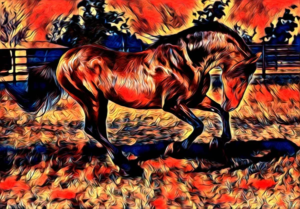 serbest el at Sanat illüstrasyon boya