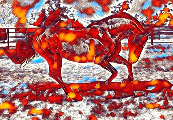 serbest el at Sanat illüstrasyon boya