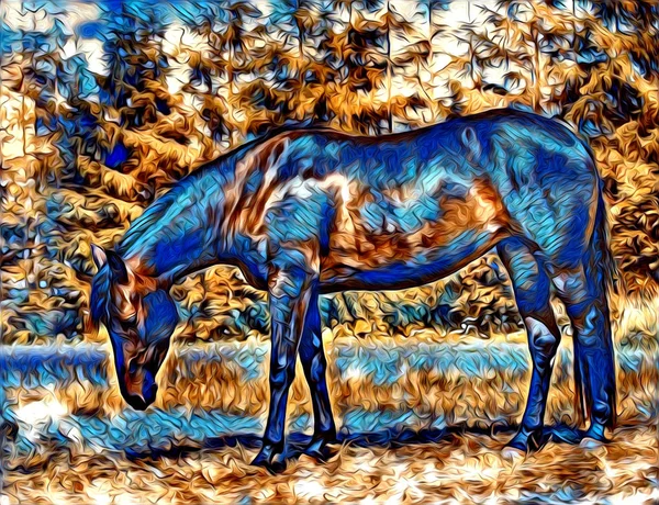 serbest el at Sanat illüstrasyon boya