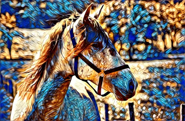 serbest el at Sanat illüstrasyon boya