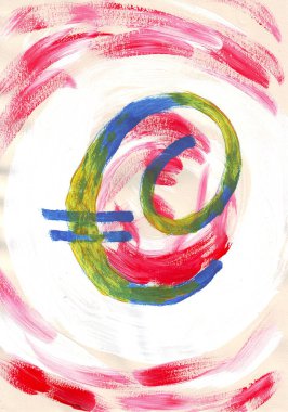 eğlenceli sanat işareti koleksiyonu - euro