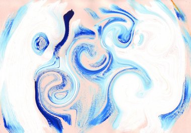 çok renkli akrilik boya doku soyut çizim