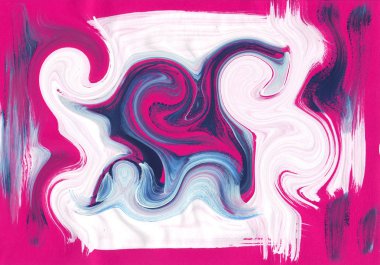 çok renkli akrilik boya doku soyut çizim