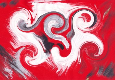 çok renkli akrilik boya doku soyut çizim