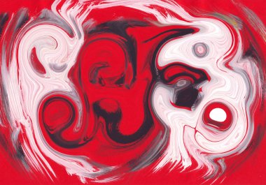 çok renkli akrilik boya doku soyut çizim