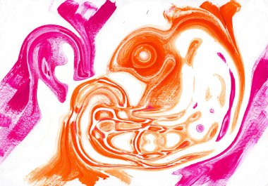 çok renkli akrilik boya doku soyut çizim