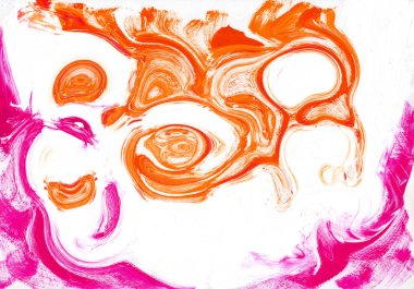 çok renkli akrilik boya doku soyut çizim