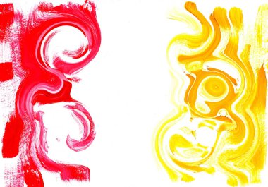 çok renkli akrilik boya doku soyut çizim