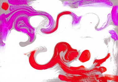 çok renkli akrilik boya doku soyut çizim