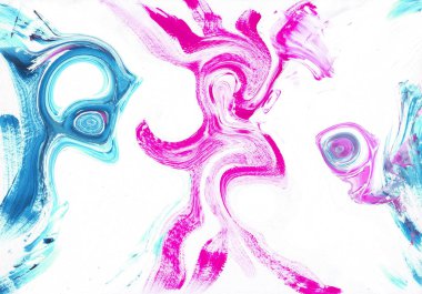 çok renkli akrilik boya doku soyut çizim