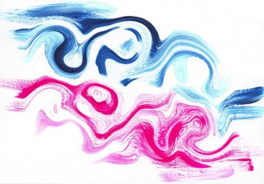 çok renkli akrilik boya doku soyut çizim