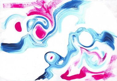 çok renkli akrilik boya doku soyut çizim