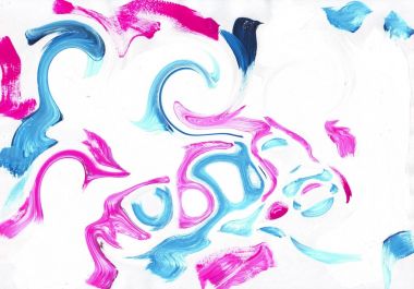 çok renkli akrilik boya doku soyut çizim